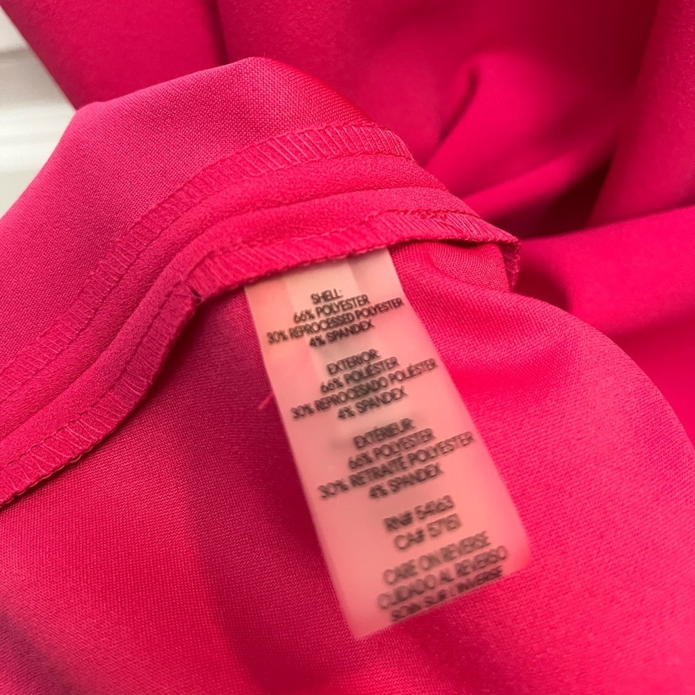 Calvin Klein Fuchsia Ruffle Sleeve Fit & Flare Dress – Size 8 (NWT) - Picture 6 of 8